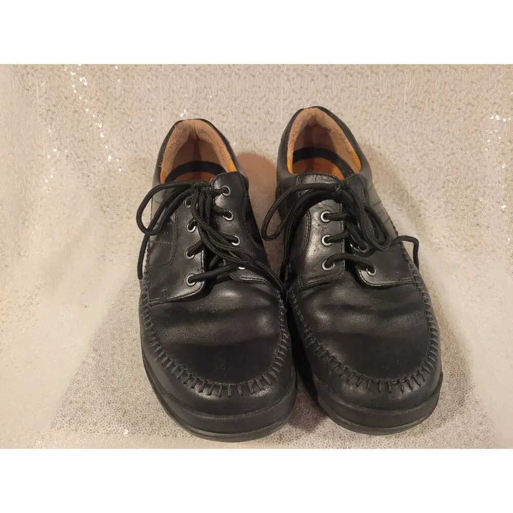 Ecco Men's‎ Howell Comfort Shoes Black Oxford Lace Up Leather Size  EUR 46 US 12